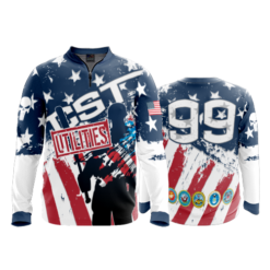 1900 FD Quarter Zip Batting Jacket LS