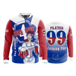 1736 FD Quarter Zip Batting Jacket LS