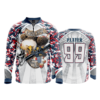 1736 FD Quarter Zip Batting Jacket LS