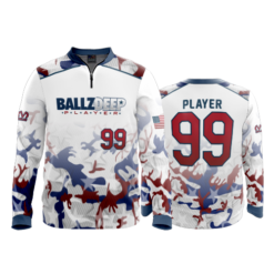 1918 FD Quarter Zip Batting Jacket LS