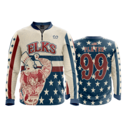 1914 FD Quarter Zip Batting Jacket LS