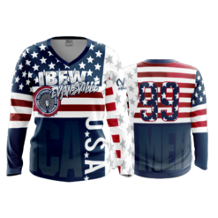 1954 FD Womens V-Neck Longsleeve
