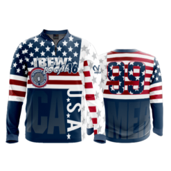 1954 FD Quarter Zip Batting Jacket LS