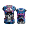 1592 FD Womens V-Neck Capsleeve