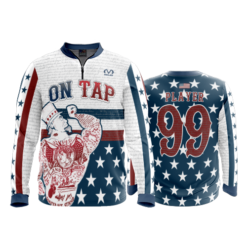 1963 FD Quarter Zip Batting Jacket LS