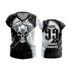 1972 FD Womens V-Neck Capsleeve