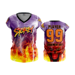 1983 FD Womens V-Neck Capsleeve