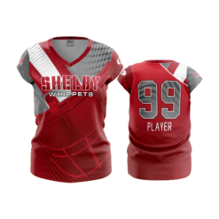 545 FD Womens V-Neck Capsleeve