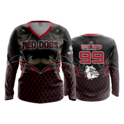 1990 FD Womens V-Neck Longsleeve