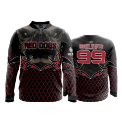 1990 FD Quarter Zip Batting Jacket LS