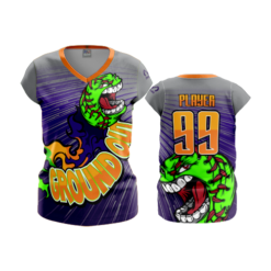 1993 FD Womens V-Neck Capsleeve-FLO INK + $5