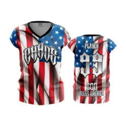 1983 FD Womens V-Neck Capsleeve