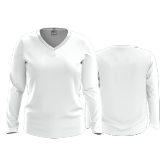 FD WOMENS VNECK LS ARTWORK ADD-ON
