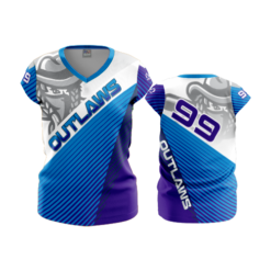 2030 FD Womens V-Neck Capsleeve