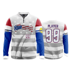 1986 FD Quarter Zip Batting Jacket LS