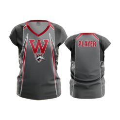 2071 FD Womens V-Neck Capsleeve