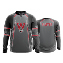 2071 FD Quarter Zip Batting Jacket LS
