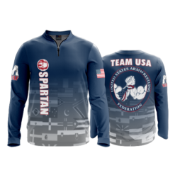 1973 FD Quarter Zip Batting Jacket LS