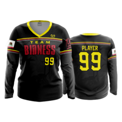 2049 FD Womens V-Neck Longsleeve-FLO INK + $5