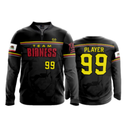 2049 FD Quarter Zip Batting Jacket LS-FLO INK + $5