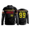 2049 FD Quarter Zip Batting Jacket LS-FLO INK + $5
