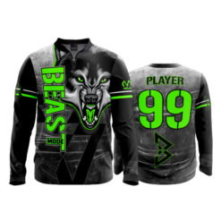 1720 FD Quarter Zip Batting Jacket LS-FLO INK + $5