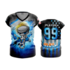 2061 FD Womens V-Neck Capsleeve