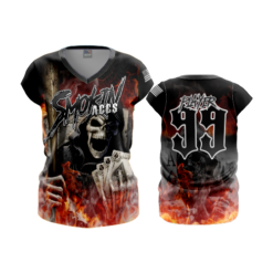 2069 FD Womens V-Neck Capsleeve