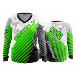 2066 FD Womens V-Neck Longsleeve-FLO INK + $5