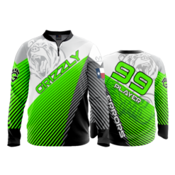 2066 FD Quarter Zip Batting Jacket LS-FLO INK + $5