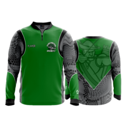 2077 FD Quarter Zip Batting Jacket LS