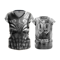 770 FD Womens V-Neck Capsleeve