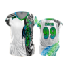 2079 FD Womens V-Neck Capsleeve