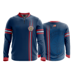 2110 FD Quarter Zip Batting Jacket LS