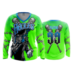 2096 FD Womens V-Neck Longsleeve-FLO INK + $5