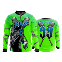 2096 FD Quarter Zip Batting Jacket LS-FLO INK + $5