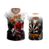 2097 FD Womens V-Neck Capsleeve-FLO INK + $5