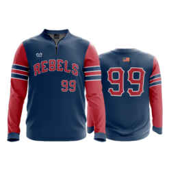 2102 FD Quarter Zip Batting Jacket LS