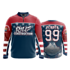 1318 FD Quarter Zip Batting Jacket LS