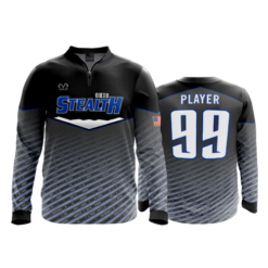 1686 FD Quarter Zip Batting Jacket LS OHIO-STEALTH-BLACK