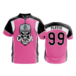 1707 FD Quarter Zip Batting Jacket SS CRUSH-PINK