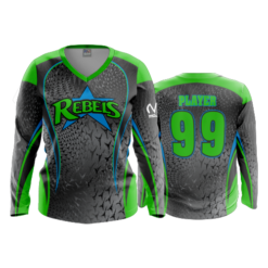 1696 FD Womens V-Neck Longsleeve CHILLY-REBELS-GREEN