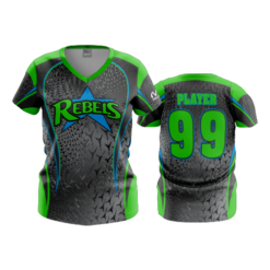 1696 FD Womens V-Neck CHILLY-REBELS-GREEN