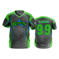 1696 FD Sport V-Neck MENS CHILLY-REBELS-GREEN