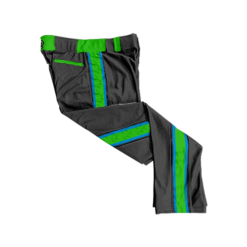 1696 CL CHARCOAL CUSTOM BRAID MENS PANT CHILLY-REBELS-GREEN