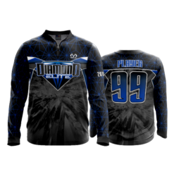 2113 FD Quarter Zip Batting Jacket LS DIAMOND-ELITE