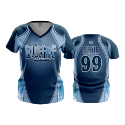 2121 FD Womens V-Neck BLUEFIRE-NAVY