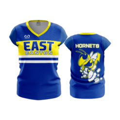 1639 FD Womens V-Neck Capsleeve HORNETS-BOWLING