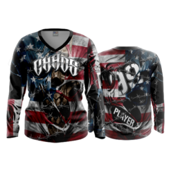 2127 FD Womens V-Neck Longsleeve CHAOS