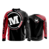 2130 FD Quarter Zip Batting Jacket LS MONSTER-JU-JITSU